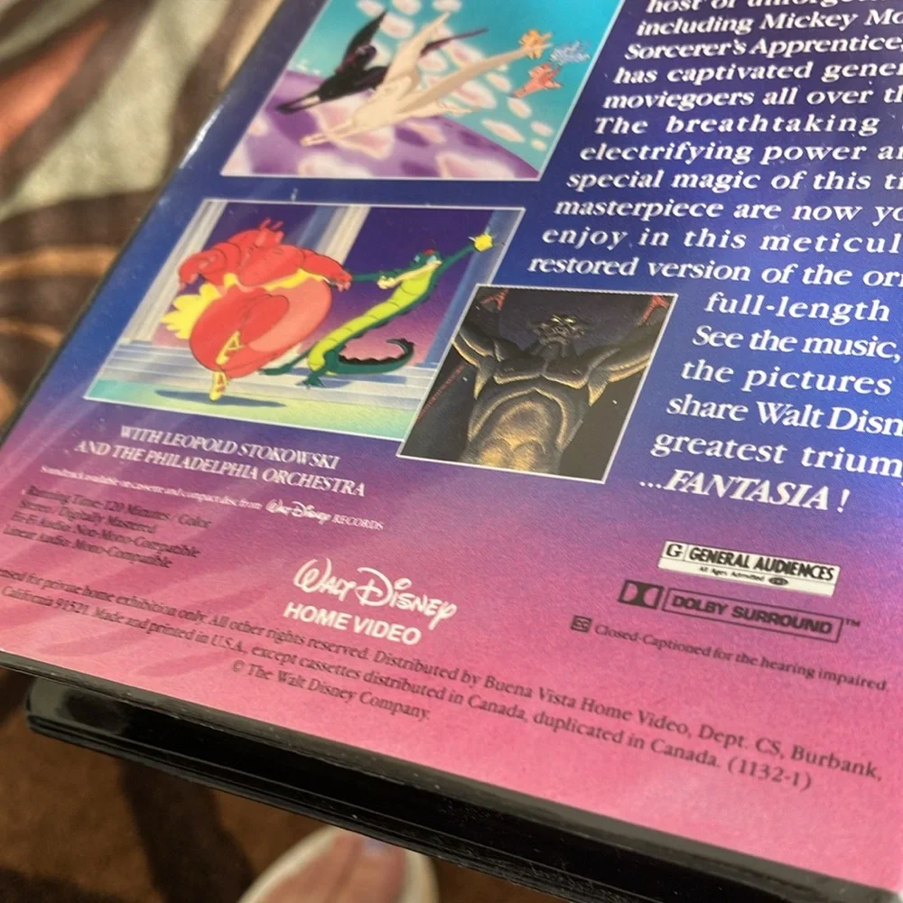 VHS 2 VIDEOS WALT DISNEY MASTERPIECE FANTASIA AND BROTHER BEAR THX CERTIFIED